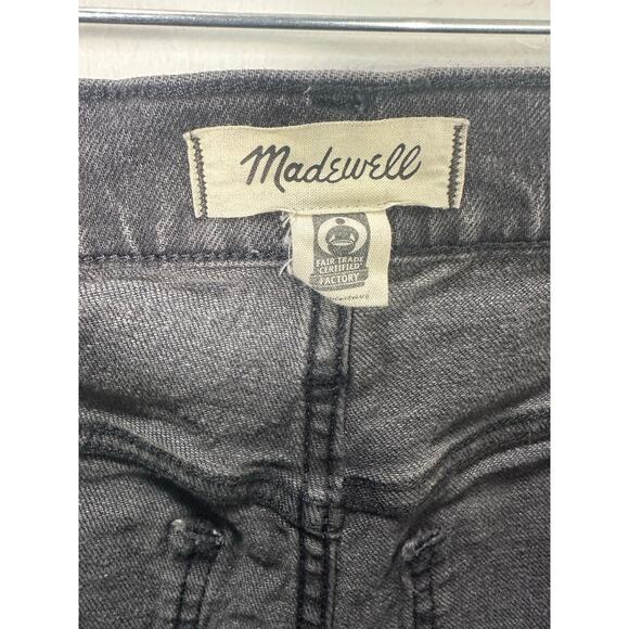 Madewell Women's Washed Black The Perfect Vintage Straight Denim Jeans size 27 - Picture 3 of 13